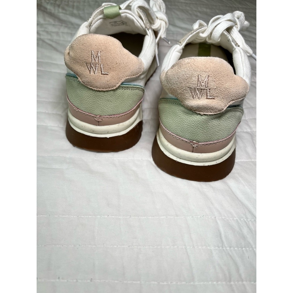 Madewell Colorblock Sneakers Women 9 Neutral Casual‎ Everyday Lace Up Shoes - Picture 6 of 13